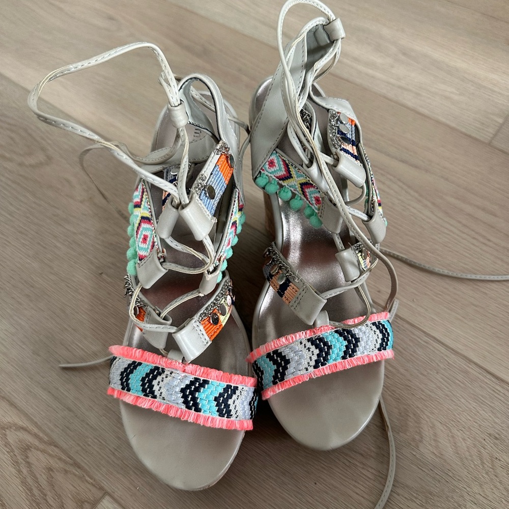 Colorful Embroidered Women's Sandals
